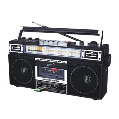 4 Band Radio & Cassette Player - Premium Home & Portable Audio from Supersonic - Just $69.99! Shop now at namebrandcities brought to you by los tres amigos discounts inc 