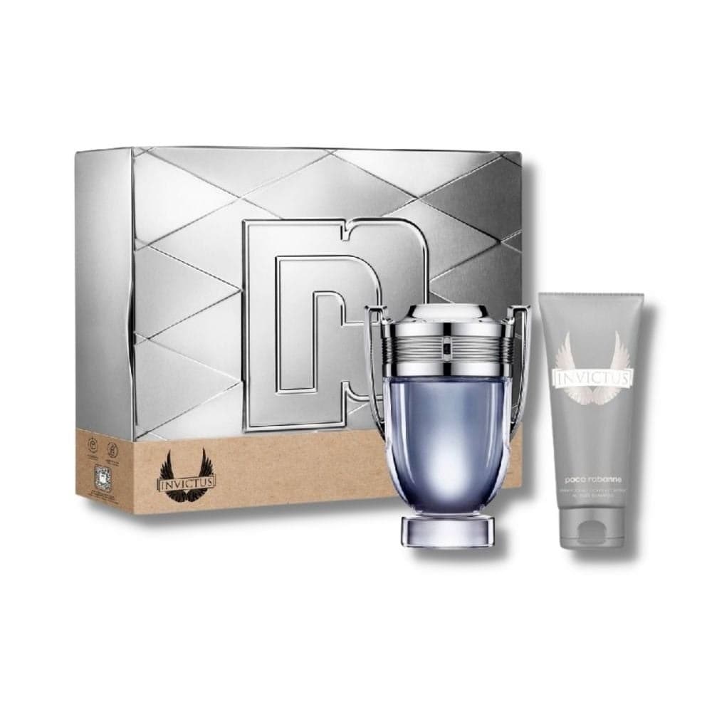 PACO RABANNE INVICTUS 2 PCS SET FOR MEN: 1.7 EAU DE TOILETTE SPRAY + 3.4 ALL OVER SHAMPOO - Premium Shop All from PACO RABANNE - Just $86! Shop now at namebrandcities brought to you by los tres amigos discounts inc 