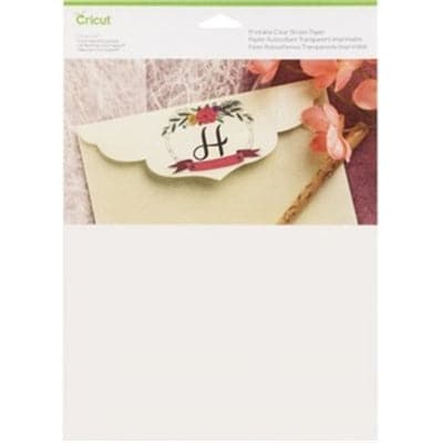 Clear Sticker Paper 8.5x11 5Ct - Premium Sewing & Crafts from Cricut - Just $33.88! Shop now at namebrandcities brought to you by los tres amigos discounts inc 