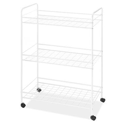 Large Household Cart 3tier Wht - Premium Lifestyle from Whitmor - Just $43.99! Shop now at namebrandcities brought to you by los tres amigos discounts inc 