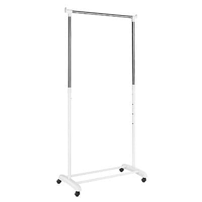 Adjustable Garment Rack Wht - Premium Lifestyle from Whitmor - Just $43.99! Shop now at namebrandcities brought to you by los tres amigos discounts inc 