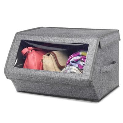 Stackable Window Box Gray - Premium Lifestyle from Whitmor - Just $32.85! Shop now at namebrandcities brought to you by los tres amigos discounts inc 