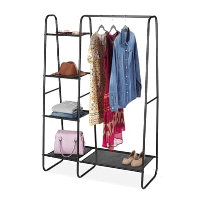 WARDROBE W/FINE MESH SHELVES - Premium Lifestyle from Whitmor - Just $85.99! Shop now at namebrandcities brought to you by los tres amigos discounts inc 