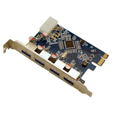 4 Port USB 3.0 PCIe Int Card - Premium Controller Cards from Visiontek - Just $51! Shop now at namebrandcities brought to you by los tres amigos discounts inc 