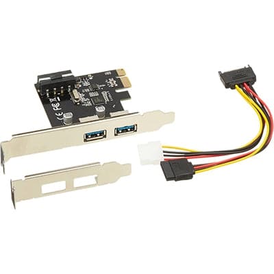 2 Port USB 3.0 PCIe SFF Intern - Premium Controller Cards from Visiontek - Just $44.78! Shop now at namebrandcities brought to you by los tres amigos discounts inc 