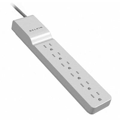 6 Outlet 720J 4' Cord Surge - Premium Power Protection from Belkin - Just $37.38! Shop now at namebrandcities brought to you by los tres amigos discounts inc 