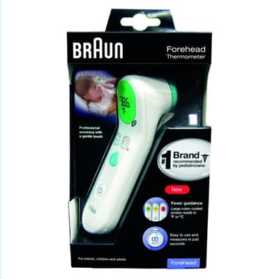 Braun Forehead Thermometer Wht - Premium Health & Wellness from Kaz Inc - Just $68.78! Shop now at namebrandcities brought to you by los tres amigos discounts inc 
