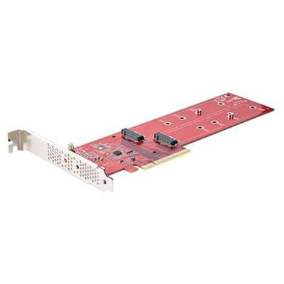 Dual M.2 PCIe SSD Adptr TAA - Premium Drive Enclosures from Startech.com - Just $93.85! Shop now at namebrandcities brought to you by los tres amigos discounts inc 