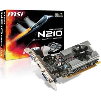GeForce 210 1GB DDR3 SDRAM - Premium Video & Sound Cards from MSI - Just $69.05! Shop now at namebrandcities brought to you by los tres amigos discounts inc 