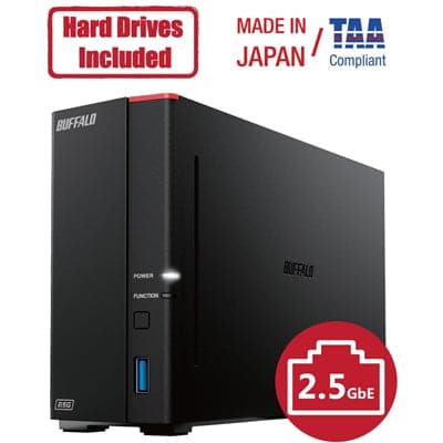 LinkStation 710D 4TB NAS - Premium Network Attached Storage from Buffalo Americas - Just $289.01! Shop now at namebrandcities brought to you by los tres amigos discounts inc 