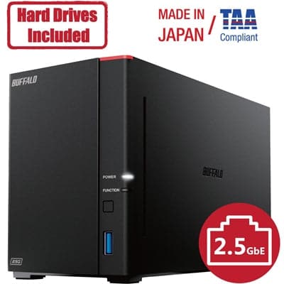 LinkStation SOHO 720DB 4TB NAS - Premium Network Attached Storage from Buffalo Americas - Just $413.73! Shop now at namebrandcities brought to you by los tres amigos discounts inc 