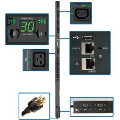 PDU Switched 208V 240V 30A - Premium Power Protection from Tripp Lite - Just $2223.94! Shop now at namebrandcities brought to you by los tres amigos discounts inc 