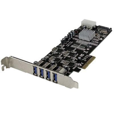 4 Pt 4 Channel PCIe USB 3 Card - Premium Controller Cards from Startech.com - Just $126.32! Shop now at namebrandcities brought to you by los tres amigos discounts inc 