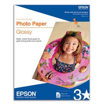 Photo Paper 8.5x11 20SH - Premium Paper from Epson America Print - Just $29.75! Shop now at namebrandcities brought to you by los tres amigos discounts inc 