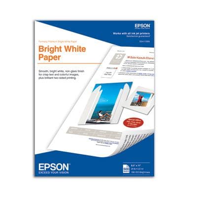 500 SHT.Premium Bright White - Premium Paper from Epson America Print - Just $35.85! Shop now at namebrandcities brought to you by los tres amigos discounts inc 