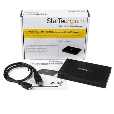 USB 3.0 UASP 2.5"HDD Enclosure - Premium Drive Enclosures from Startech.com - Just $44.13! Shop now at namebrandcities brought to you by los tres amigos discounts inc 