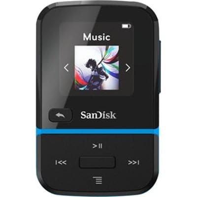 Clip Sport Go MP3 32GB Blue - Premium Digital Media Players from SanDisk - Just $84.08! Shop now at namebrandcities brought to you by los tres amigos discounts inc 