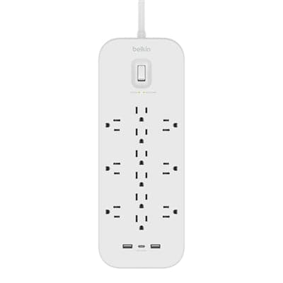 12 OUTLET 6  CORD USB A C - Premium Power Protection from Belkin - Just $56.42! Shop now at namebrandcities brought to you by los tres amigos discounts inc 