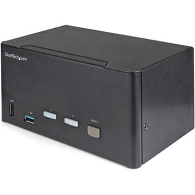 2 Pt DP KVM Switch TAA - Premium KVM & Peripheral Sharing from Startech.com - Just $477.46! Shop now at namebrandcities brought to you by los tres amigos discounts inc 