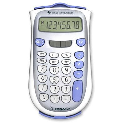 TI 1706SV Basic Handheld Calc - Premium Calculators from Texas Instruments - Just $29.32! Shop now at namebrandcities brought to you by los tres amigos discounts inc 