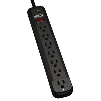 7 Outlet Surge 1000J Black - Premium Power Protection from Tripp Lite - Just $53.17! Shop now at namebrandcities brought to you by los tres amigos discounts inc 
